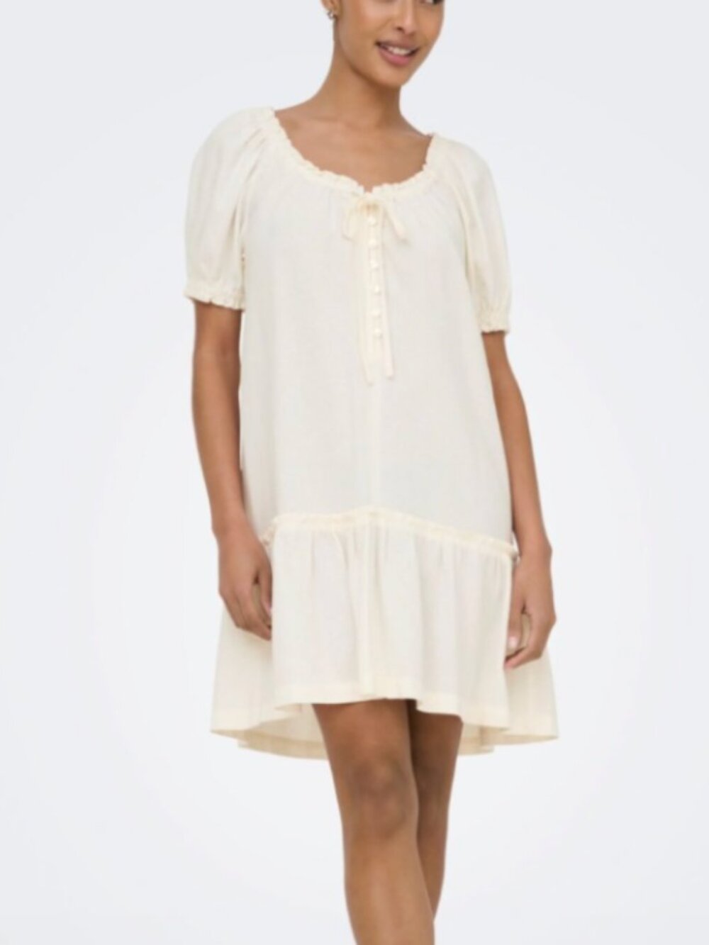 Cotelac Ivory Mini Dress